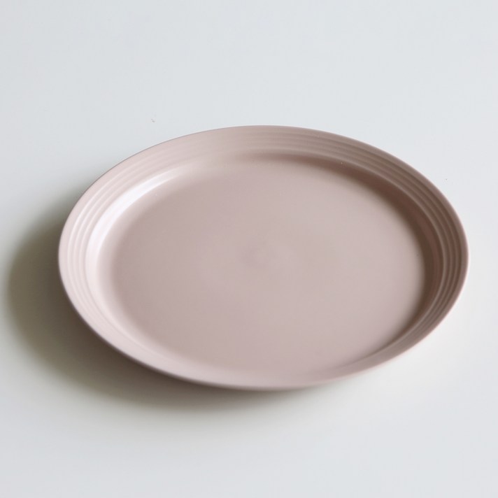 김성훈도자기 시그니처매트 원형 플레이트, 인디핑크