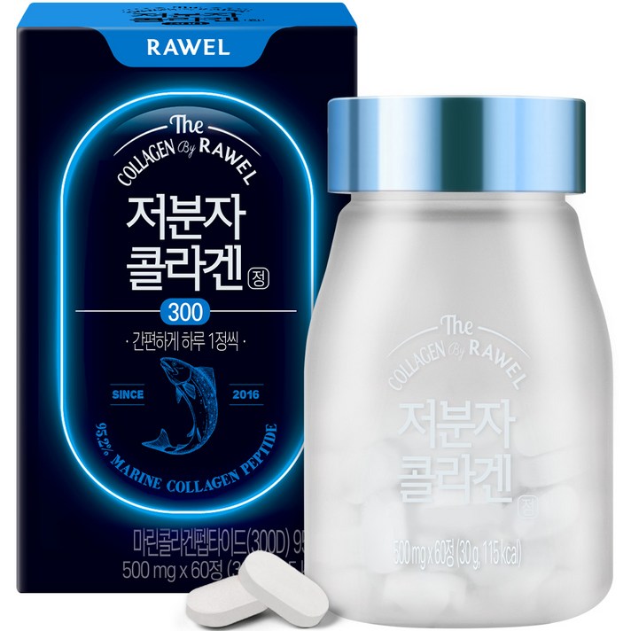 로엘 저분자 콜라겐300 500mg, 60정, 1개