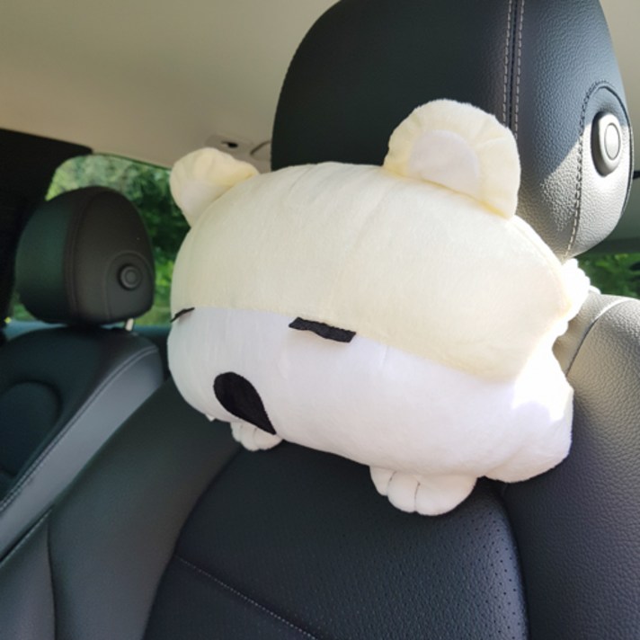홍대선희샵 013 자동차 목쿠션, 아이보리