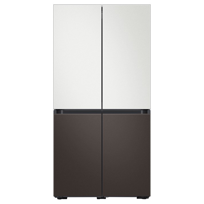 삼성전자 비스포크 4도어 냉장고 RF85T901326 871L 방문설치, RF85T901326 (코타화이트 + 코타차콜)