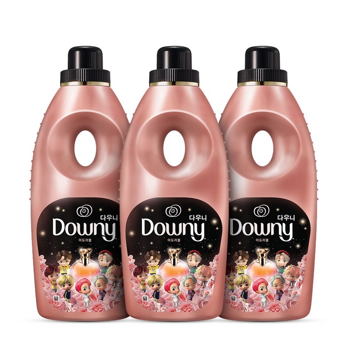 다우니 섬유유연제 어도러블 본품, 1.05L, 3개