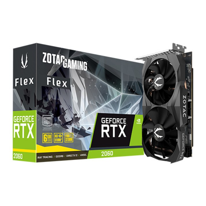 조텍 GAMING 지포스 그래픽카드 RTX 2060 FLEX D6 6GB