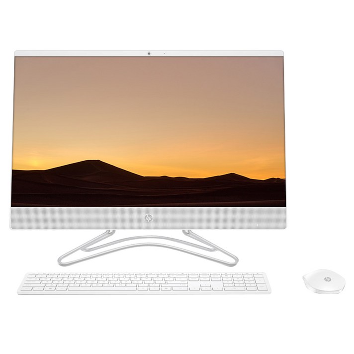 HP 올인원 데스크탑 스노우화이트 24-F0134kr-M8 (i3-9100T 60.45cm WIN10 Home RAM 8GB NVMe 256GB), 기본형