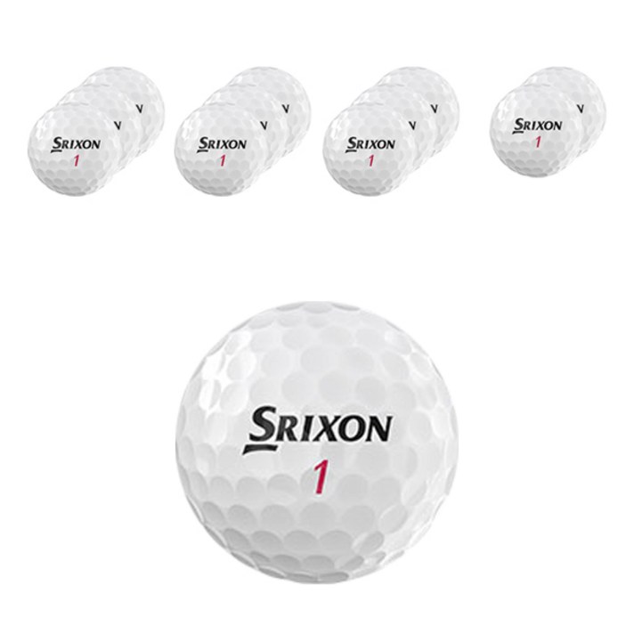 스릭슨 소프트 필 레이디 골프공 2피스 43mm 12p, 화이트, 1개