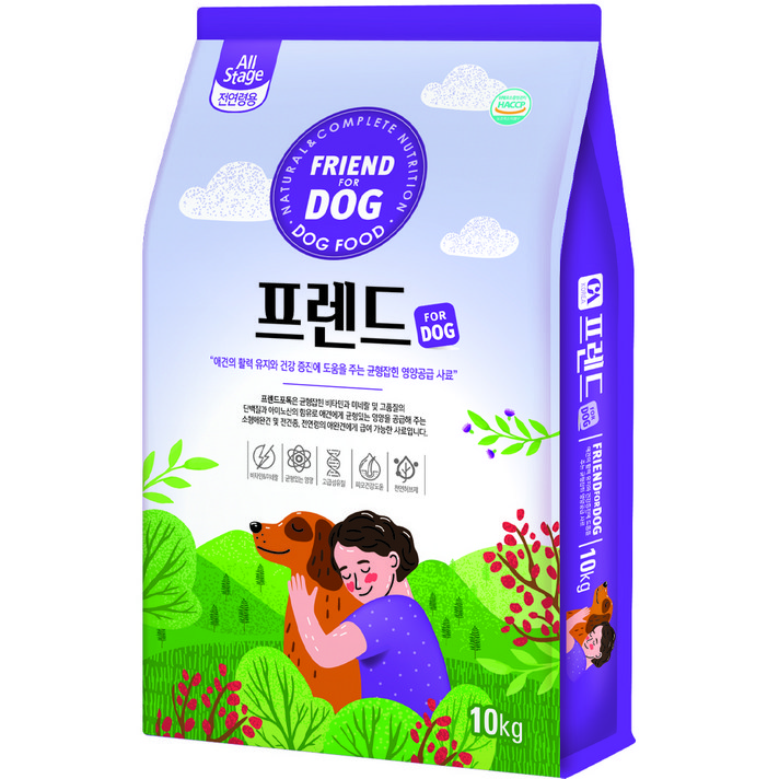 제일펫푸드 전연령 프렌드 포 독 강아지 건식사료, 곡물, 10kg
