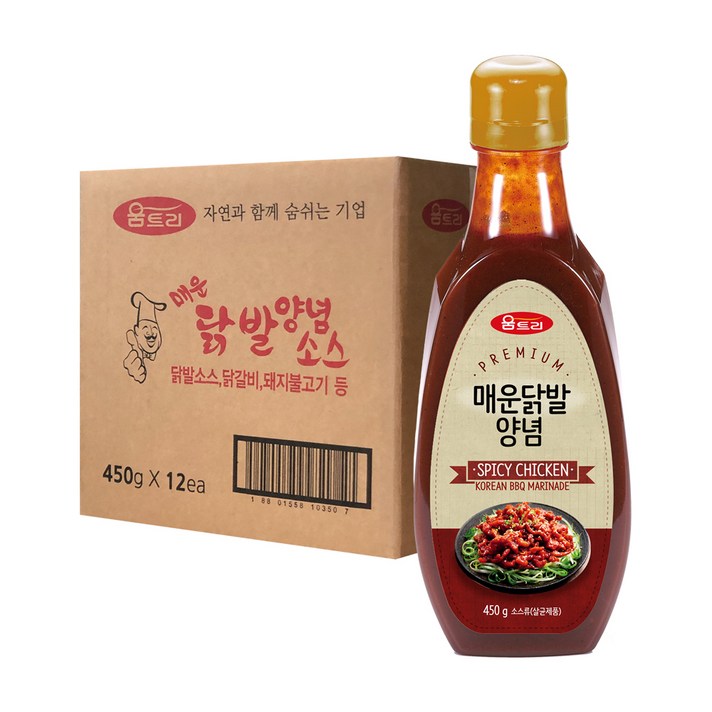 움트리 매운닭발양념, 450g, 12개