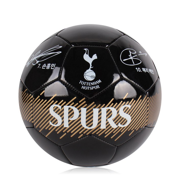토트넘 손흥민 싸인 PU 축구공 블랙 골드 TT03