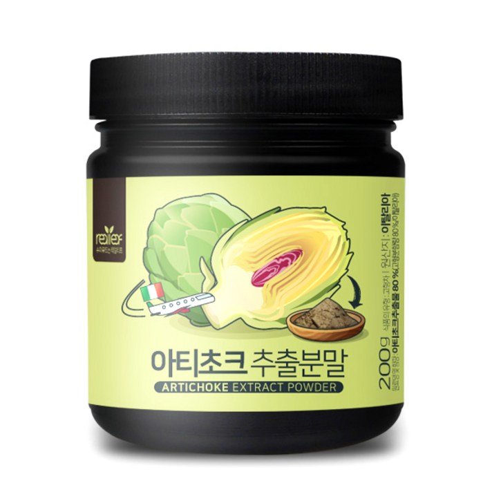 리얼리프 아티초크 추출 분말, 200g, 1개