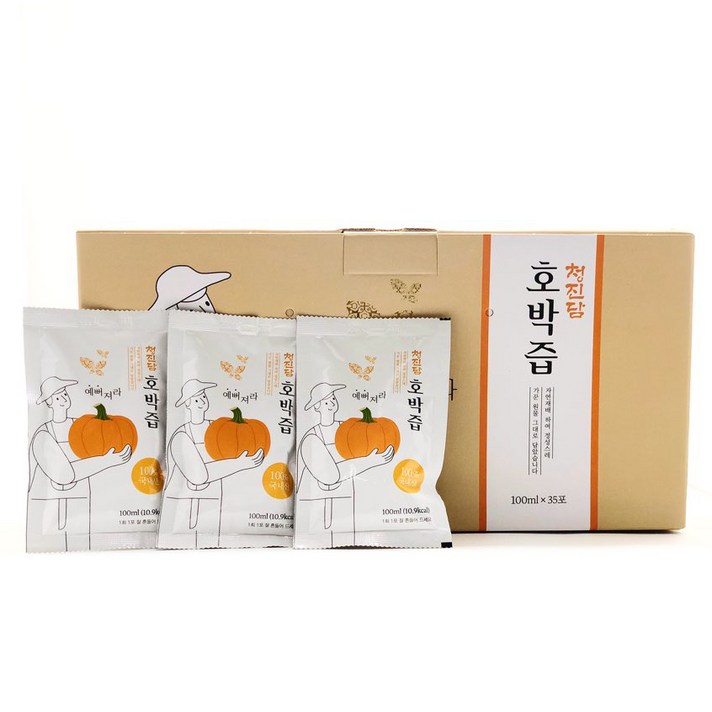 청진담 예뻐져라 호박즙, 100ml, 35개
