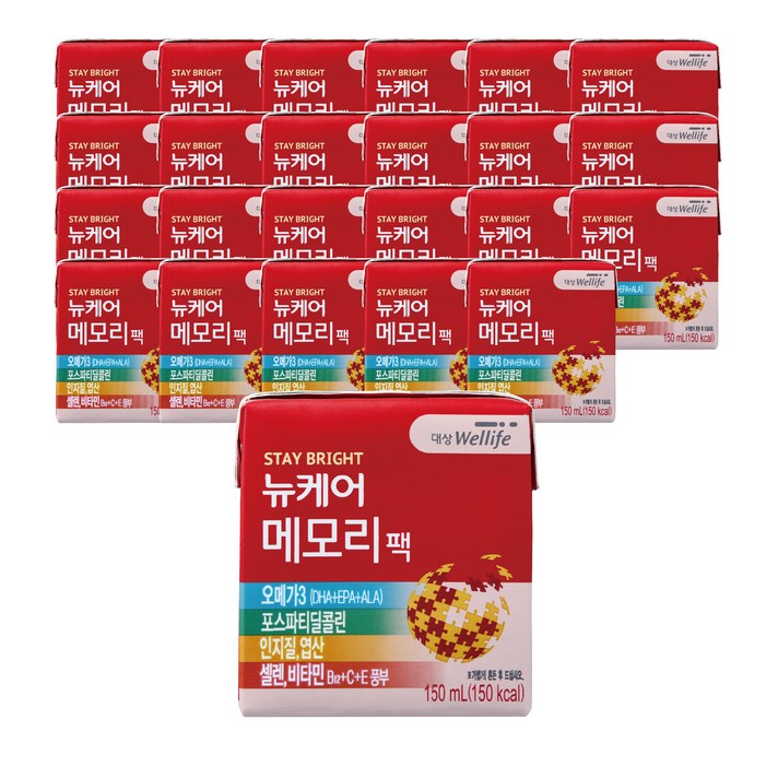 뉴케어 메모리팩 시니어 영양음료, 150ml, 24개