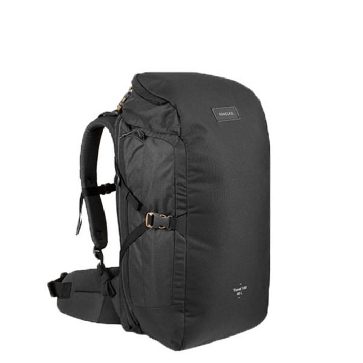데카트론 Travel 100 백팩 40L, 블랙