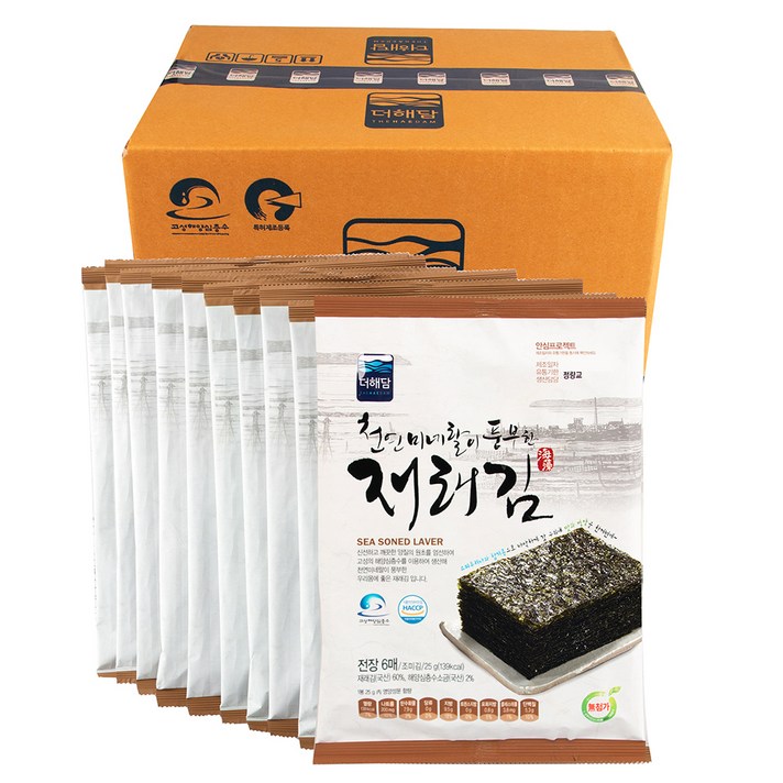 더해담 지주식 전장재래김, 25g(소), 10개