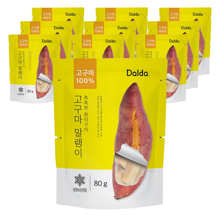 달다 촉촉한 화덕구이 고구마말랭이, 80g, 10개