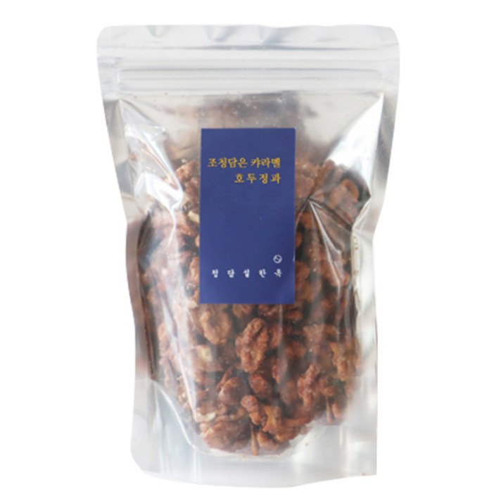 청담설한옥 수제 조청담은 캬라멜 호두정과, 150g, 1개