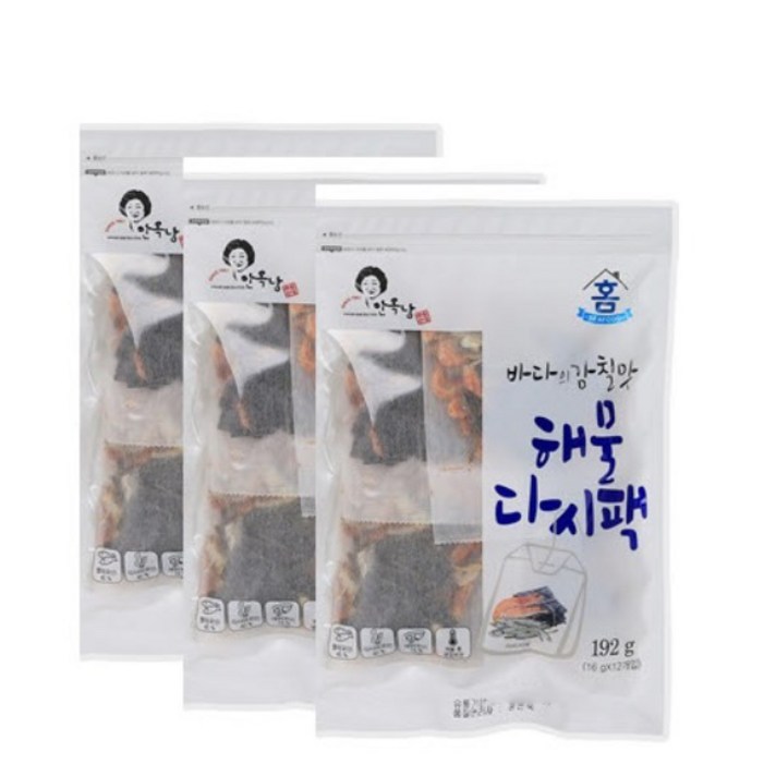 안옥남 해물 국물용 다시팩, 16g, 36개