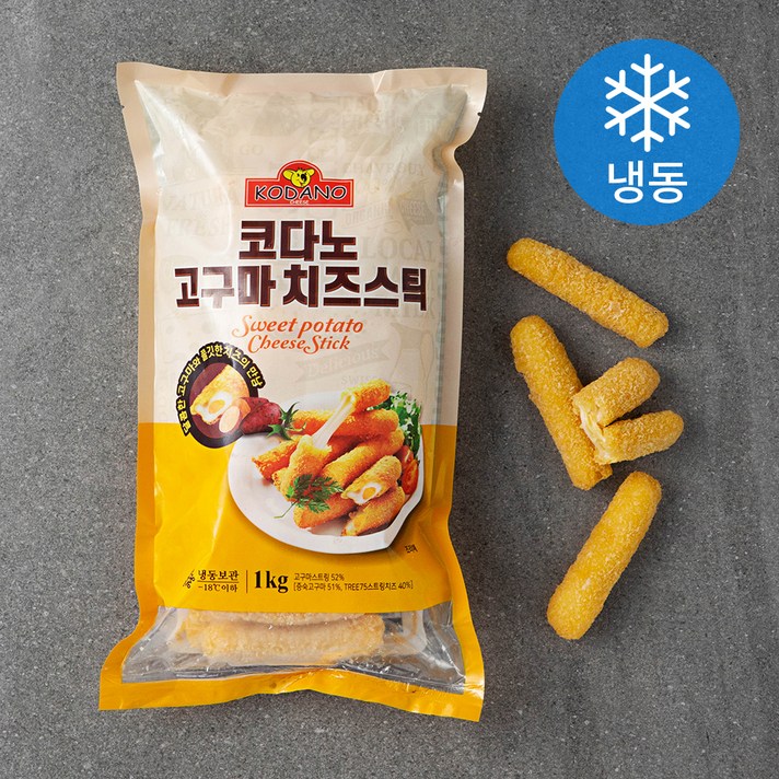 코다노 고구마 치즈스틱 (냉동), 1kg, 1개