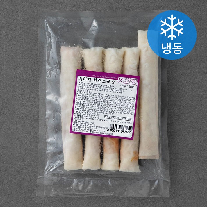 푸딩팩토리 푸딩펍 베이컨 빅치즈스틱 (냉동), 400g, 1개