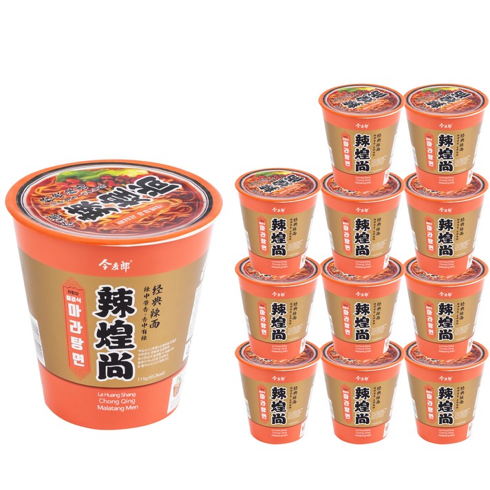 진마이랑 라황샹 중경식 마라탕면 115g, 12개
