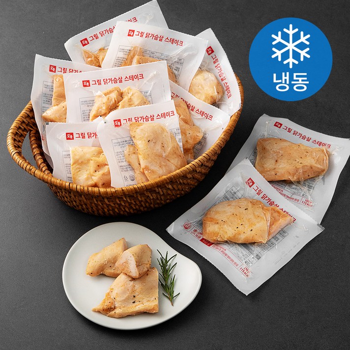 오쿡 그릴 닭가슴살 스테이크 (냉동), 100g, 20팩