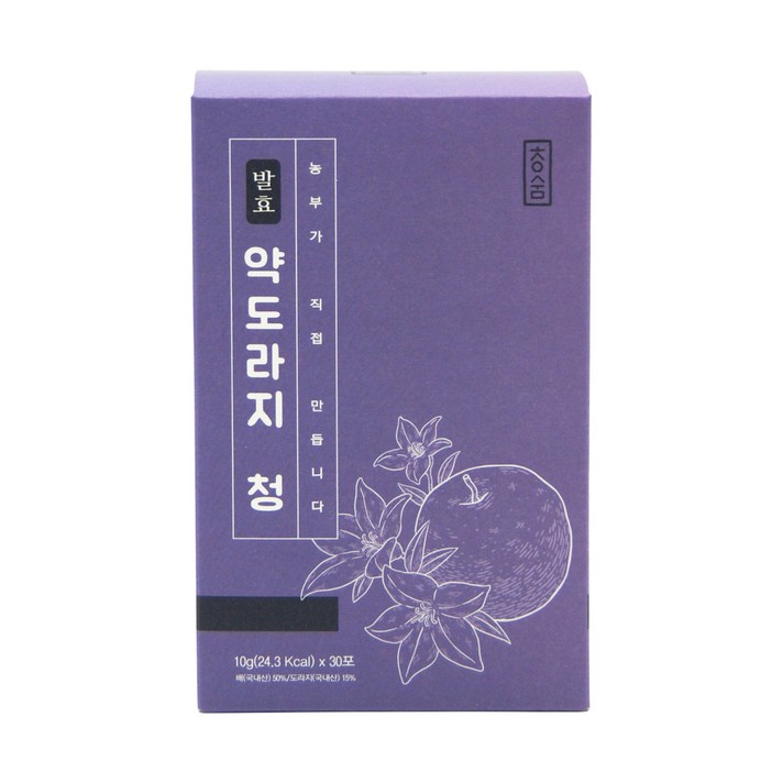청숨 발효 약도라지 청 스틱형, 10g, 30개