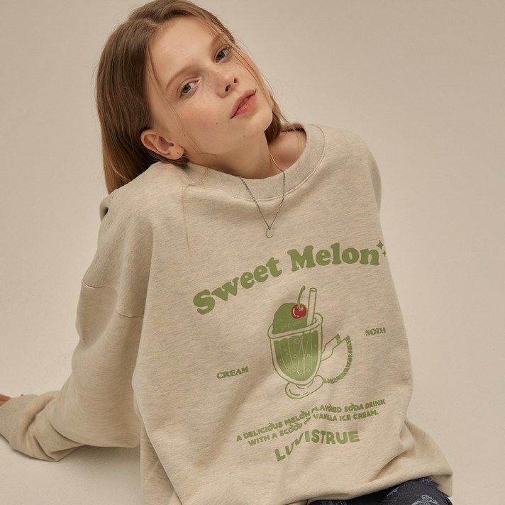 러브이즈트루 PO MELON SODA 스웨트셔츠