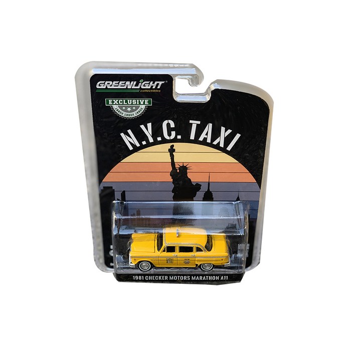 그린라이트 클래식 뉴욕택시 NYC 64스케일 다이캐스트 미니카, 혼합색상
