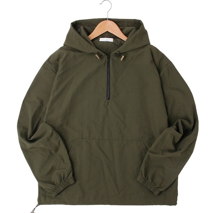 빌락트 오버핏 고밀도 아노락 바람막이 후드티셔츠