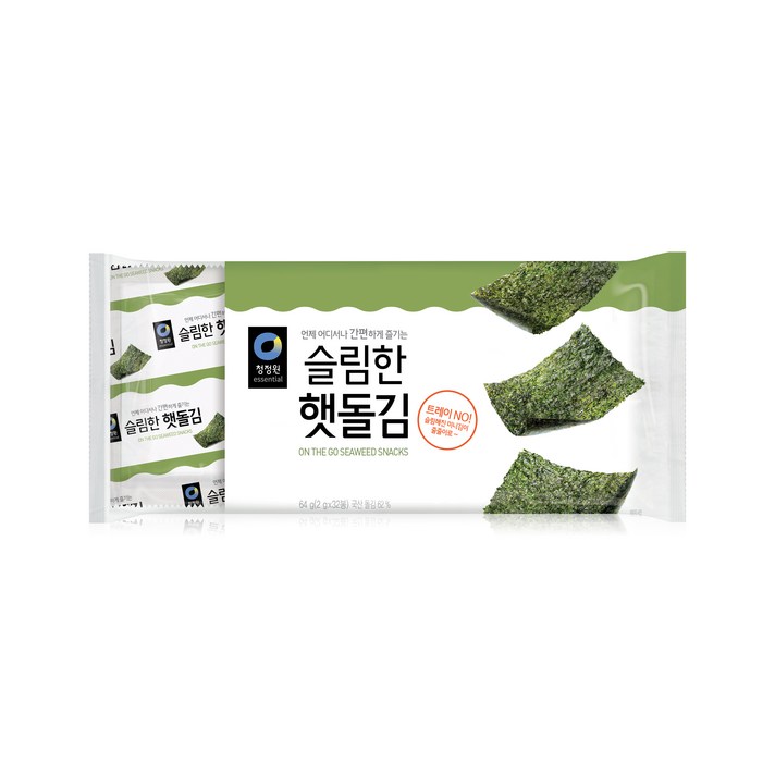 청정원 슬림한 햇돌김, 2g, 32개