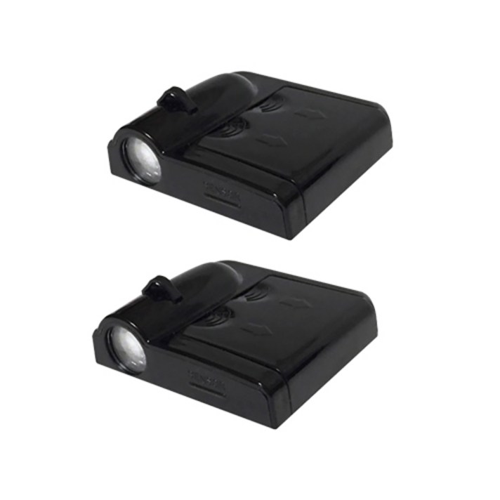 차량용 CHEVROLET 앰블럼 도어 라이트 좌 + 우 세트, 혼합색상, 1세트