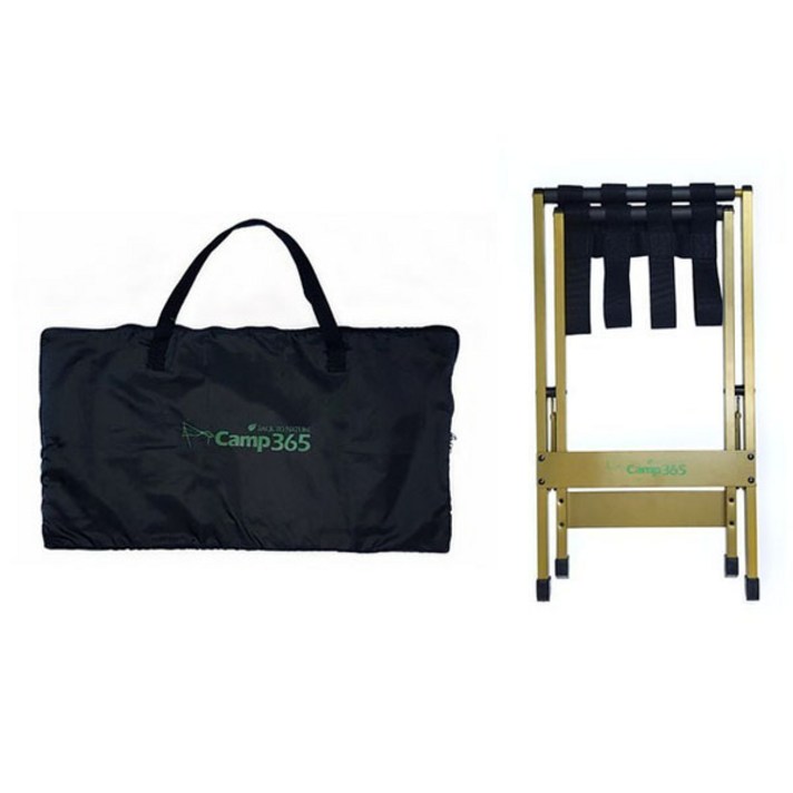 캠프365 접이식 다용도 수납대 겸용 발받침대, 혼합색상