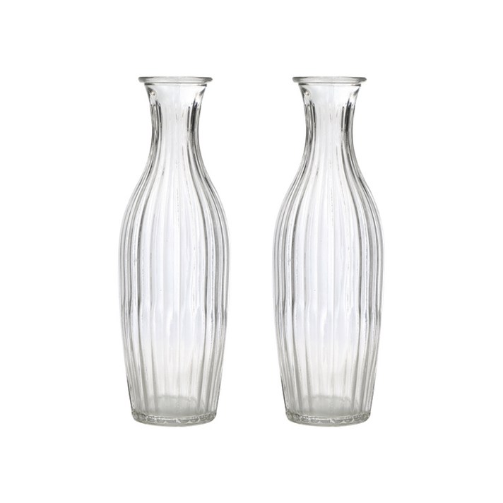 삼호유리 스트라이프 호리 인테리어 유리 화병 SH147-23 2p