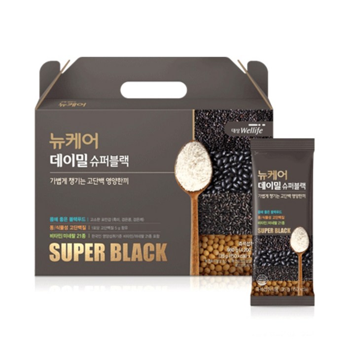 뉴케어 데이밀 슈퍼블랙 선식가루, 35g, 28개