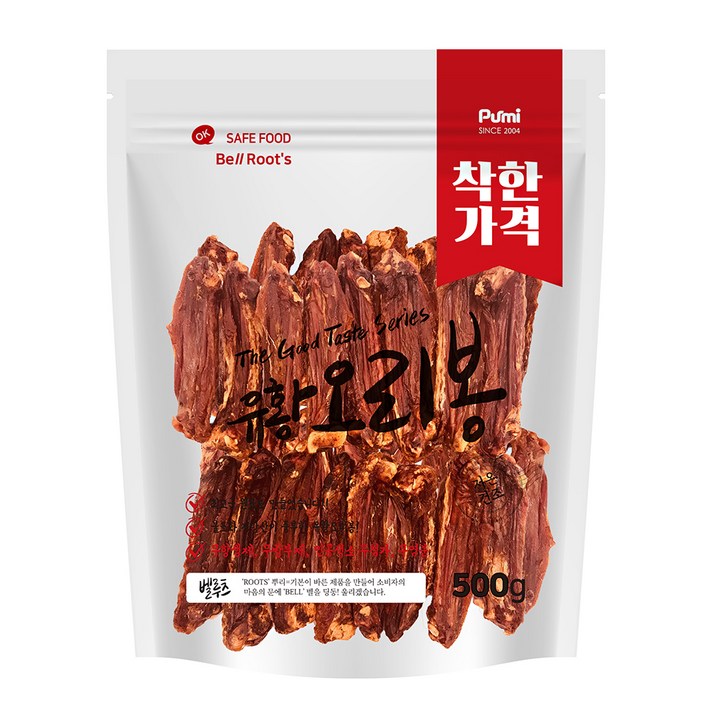 벨루츠 수제 유황오리봉 강아지간식 500g, 유황오리맛, 1개
