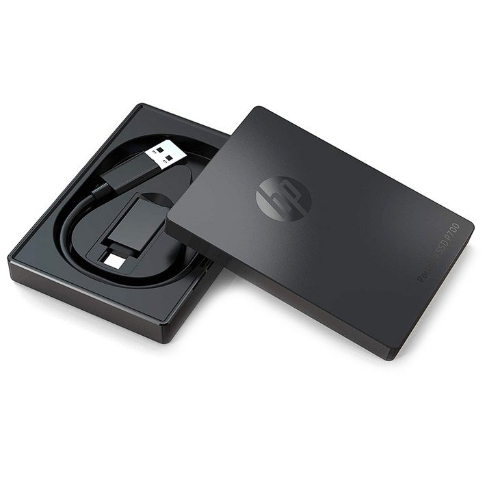 HP Portable USB3.1 외장SSD P700, 512GB, 비즈니스 블랙