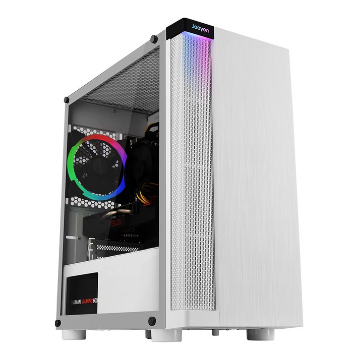주연테크 게이밍 데스크탑 PC 화이트 TINY-14F6S (i5-10400F), FreeDOS(미포함)