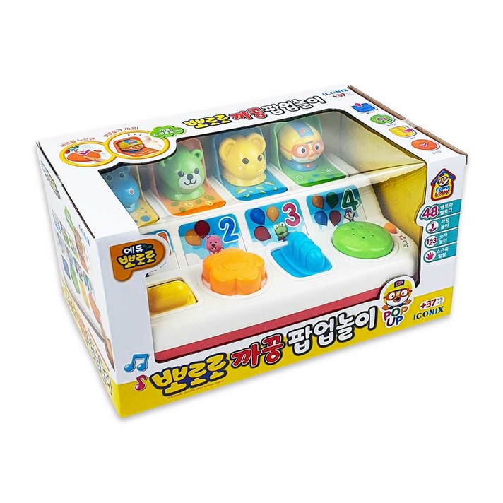 아이코닉스 뽀로로 까꿍 팝업 놀이 완구, 혼합색상