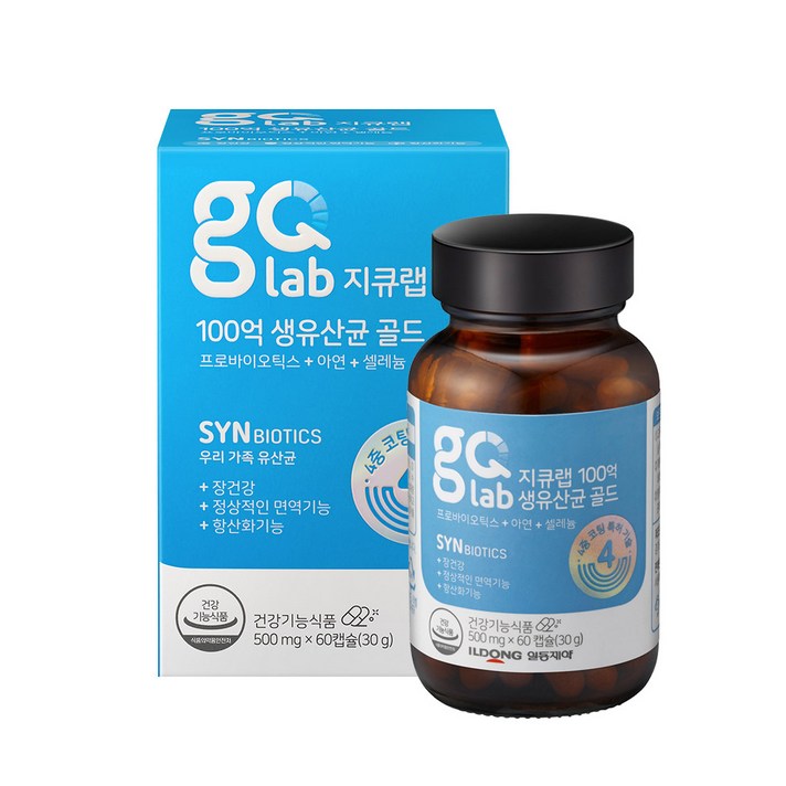 지큐랩 100억 생유산균 골드, 60캡슐, 1개