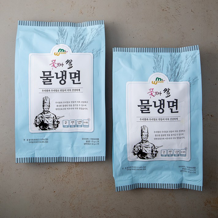 꽃보다쌀 물냉면, 440g, 2봉