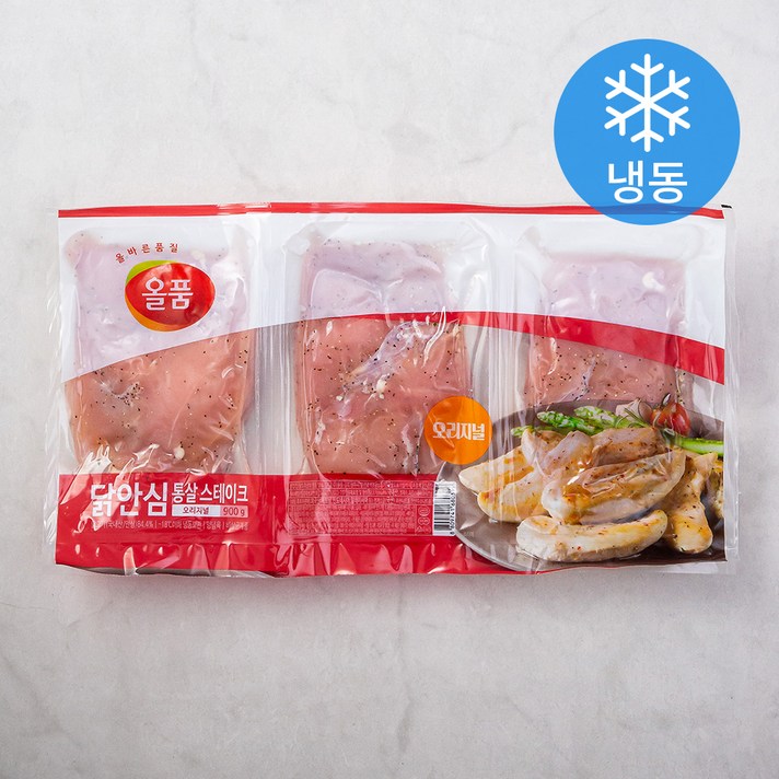 올품 닭안심 통살 스테이크 오리지널 (냉동), 900g, 1개