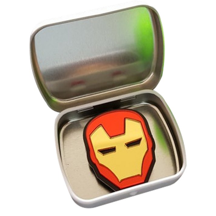 아이언맨 볼마커 + 케이스, 레드 + 골드(볼마크), 랜덤발송(케이스)