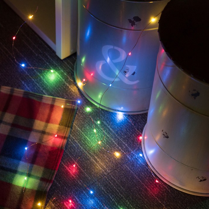 어반엘이디 와이어 노멀 전구 실버선 USB형 50구, 컬러