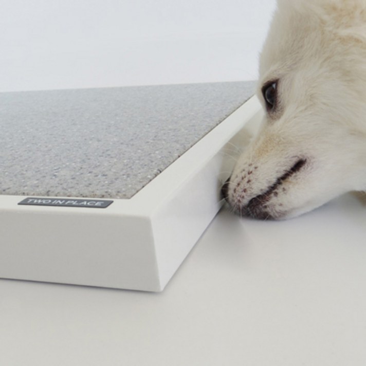 투인플레이스 스틸형 더위사냥 대리석 쿨매트 + 프레임, 어두운계열 + 화이트