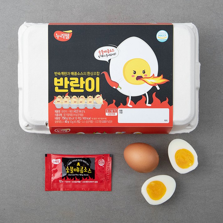 누리웰 숯불매콤 반란이 15구, 750g, 1개