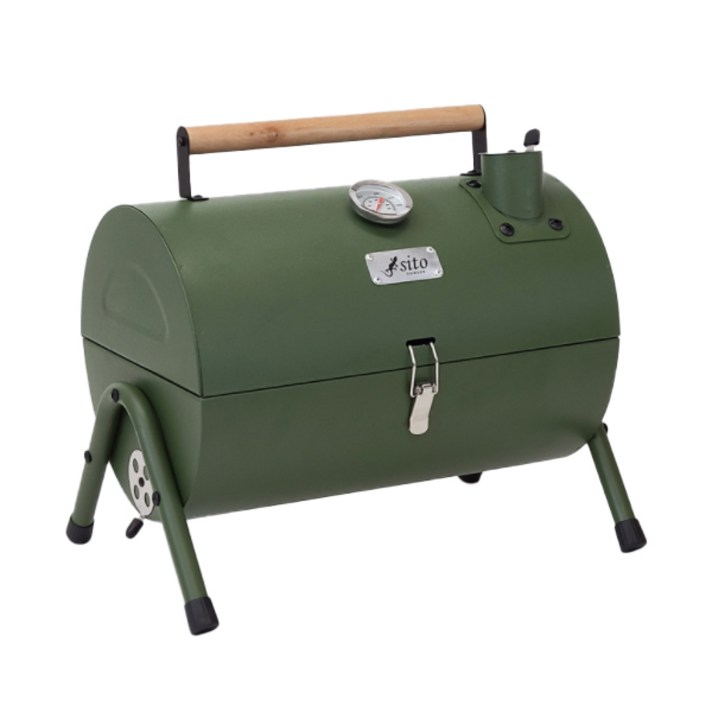 SITO 훈제 숯불그릴 테이블탑 그린, 1개