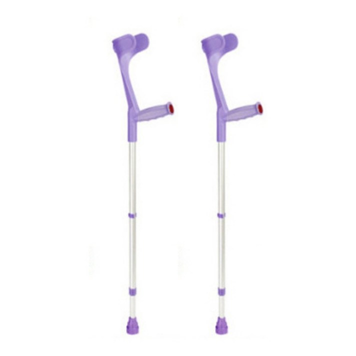 애이도 독일컬러 엘보클러치 알루미늄 목발 연보라 + 회색, 2개