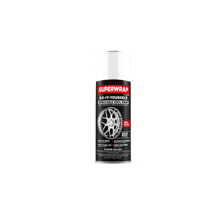 DVGBrands 슈퍼랩 DIY 뿌리는 휠 랩핑 스프레이 ARTIC WHITE, 1개