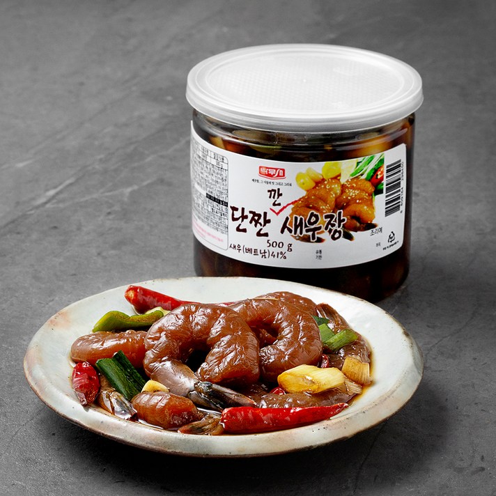 나무새 단짠 깐새우장, 500g, 1개