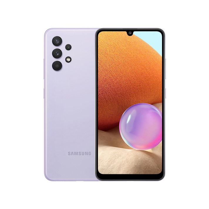 갤럭시 A32 자급제 핸드폰 64GB, SM-A325N, 어썸 바이올렛