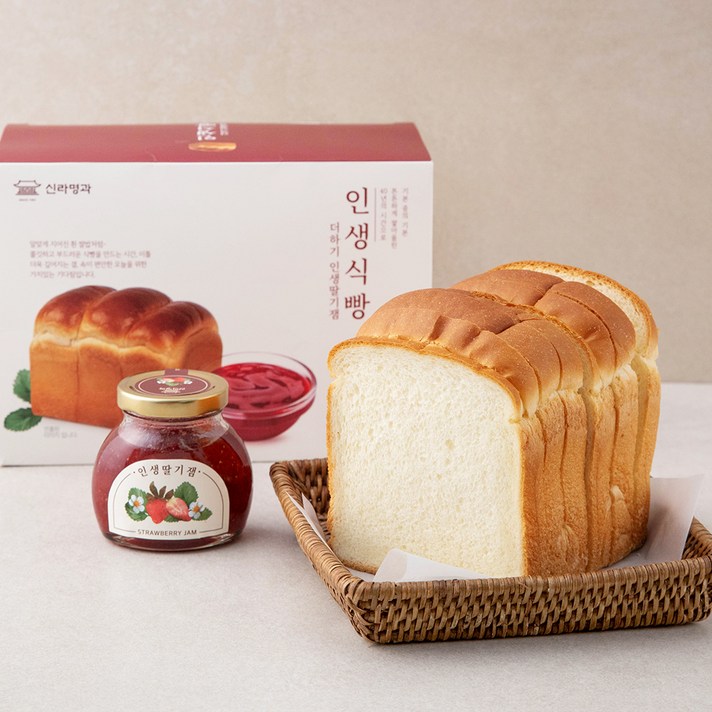 신라명과 인생식빵 더하기 인생딸기잼, 570g, 1개