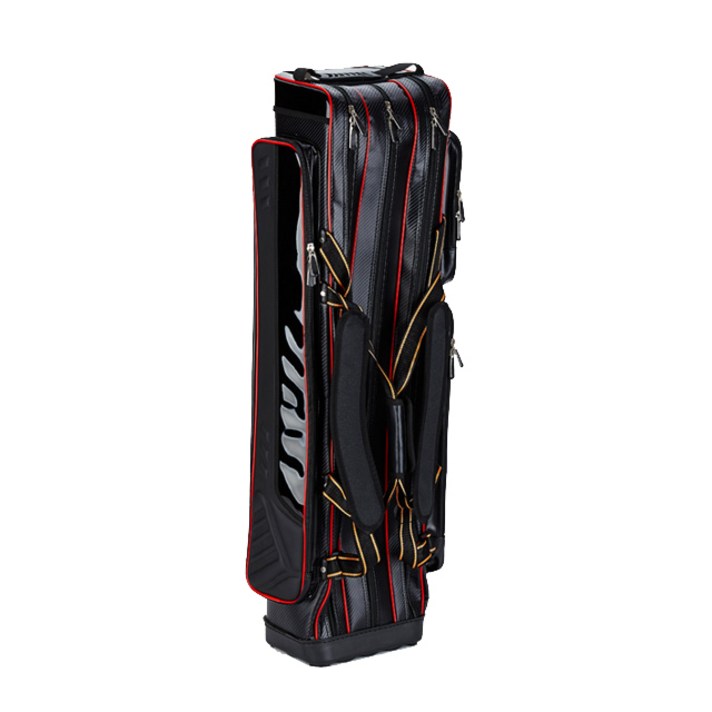 YEONSSHOP 프리미엄 특5단 민물낚시가방, 블랙 + 레드